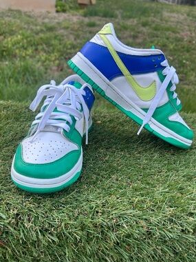 Nike, Dunk Low Stadium Green Royal, Girls Size 5y, 2023